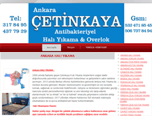 Tablet Screenshot of hali-yikama-ankara.com